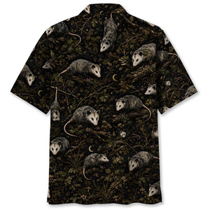 Opossum Camo Forest Hawaiian Shirt