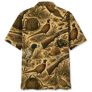 Vintage Pheasant Hunting Hawaiian Shirt