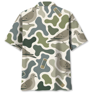 Dove Camouflage Hunting Funny Pattern Hawaiian Shirt