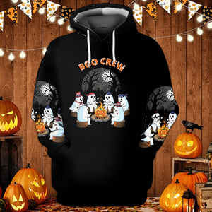Boo Crew Camping All Over Print Shirt
