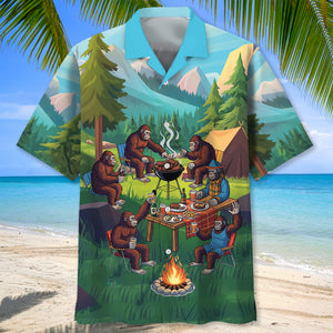 Sasquatch Family BBQs Hawaiian Shirt