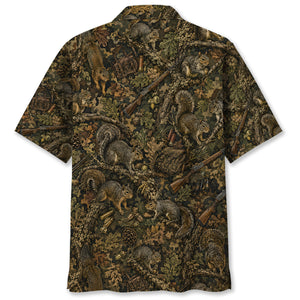 Vintage Squirrel Hunting Hawaiian Shirt