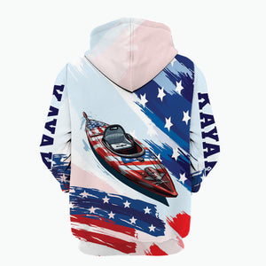 Custom Name Kayaking America All Over Print Shirt