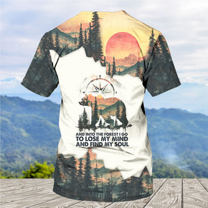 And Into The Forest I Go To Lose My Mind And Find My Soul All Over Print Shirt