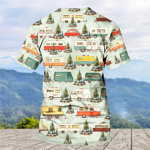 Vintage Camper Car All Over Print Shirt