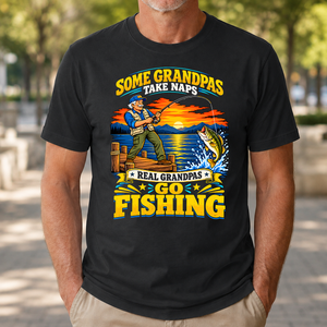 Real Grandpas Go Fishing - 4-TS2D-Black