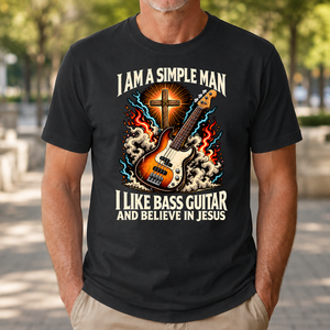 I Like Bass Guitar & Believe In Jesus - 4-TS2D-Black