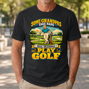 Real Grandpas Play Golf - 4-TS2D-Black