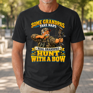 Real Grandpas Hunt With A Bow - 4-TS2D-Black