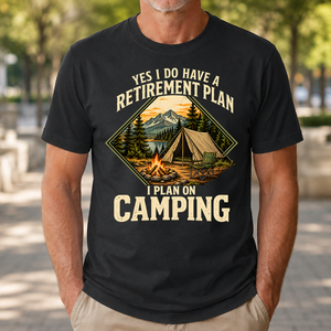 I Plan On Camping - 4-TS2D-Black