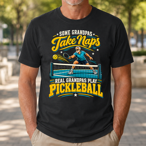 Grandpas Play Pickleball - 4-TS2D-Black