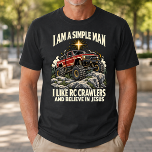 I Like RC Crawlers & Believe In Jesus - 4-TS2D-Black