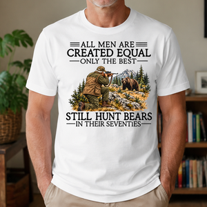 All Men Are Created Equal Deer Hunting 70s - 4-TS2D-White