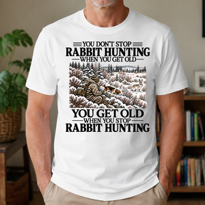 Don't Stop Rabbit Hunting Snow - 4-TS2D-White