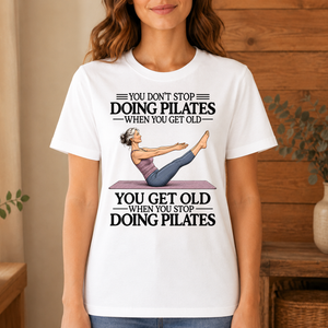 Don't Stop Pilates - 4-TS2D-White