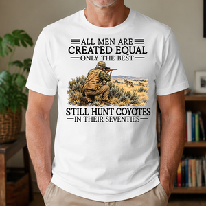 All Men Are Created Equal Coyote Hunting 70s - 4-TS2D-White