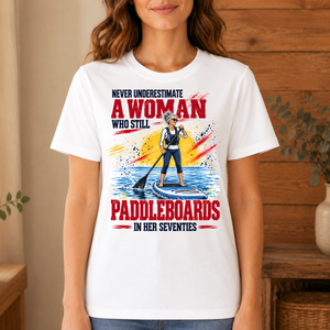 A Woman Still Paddleboards In Her 70s - 4-TS2D-White