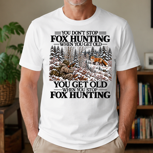 Don't Stop Winter Fox Hunting Snow - 4-TS2D-White