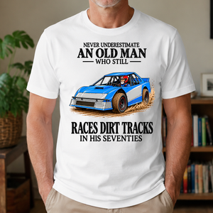 An Old Man Still Races Dirt Tracks In His Seventies - 4-TS2D-White
