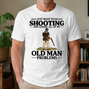 I Just Want To Go Shooting Vintage - 4-TS2D-White