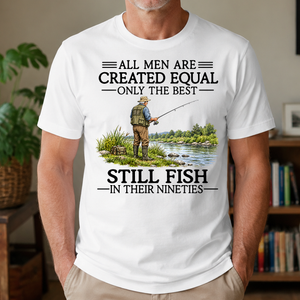 All Men Are Created Equal Only The Best Still Fish 90s - 4-TS2D-White