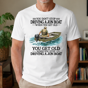 Don't Stop Jon Boat - 4-TS2D-White