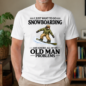 I Just Want To Go Snowboarding - 4-TS2D-White