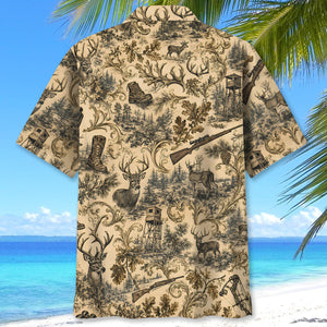 Deer Hunting Vintage Hawaiian Shirt
