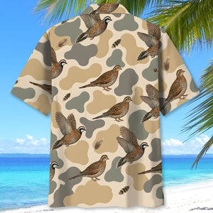 Hunting Quail Camouflage Hawaiian Shirt