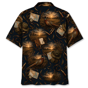 Vintage Pheasant Hunting Field Journal Hawaiian Shirt