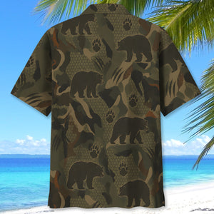 Black Bear Hunting Hawaiian Shirt