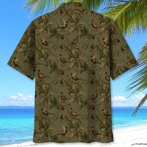 Wild Pheasant Field Heritage Hawaiian Shirt