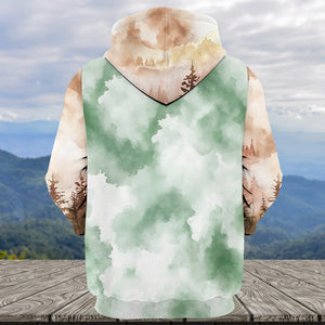 Into The Forest I Go Green Compass All Over Print Shirt