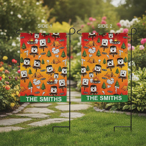 Custom Name Burnt Marshmallow Dancing Party Flag Decor