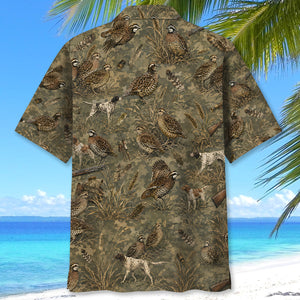 Quail Hunting Camo Hawaiian Shirt