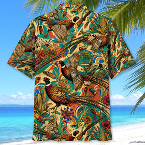 Psychedelic Pheasant Hunting Hawaiian Shirt