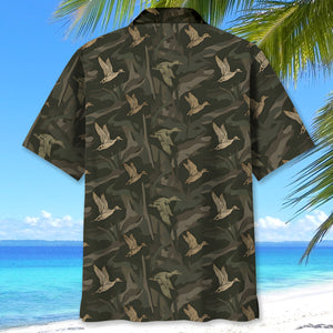 Vintage Camo Duck Hunting Hawaiian Shirt