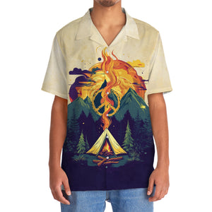 Campfire Peace Life Vintage Hawaiian Shirt