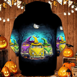 Witches Camping Car All Over Print Shirt