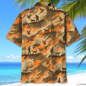 Upland Heritage Pheasant Hunting Camouflage Hawaiian Shirt