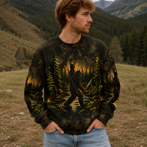 Bigfoot Camouflage Hunting All Over Print Shirt
