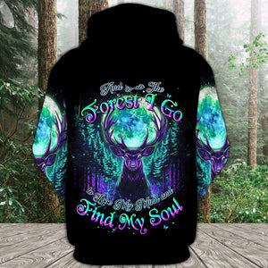Into The Forest I Go Spirit Deer All Over Print Shirt