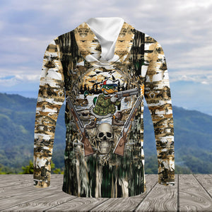 Awesome Mallard Duck Hunting Camo All Over Print Shirt