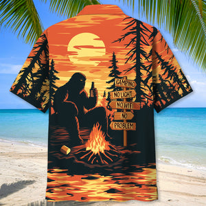 Camping, No Light, No Wifi, No problem, Hawaiian Shirt