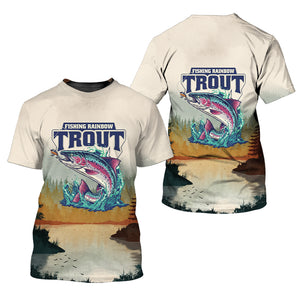 Trout Fish Lover Vintage All Over Print Shirt