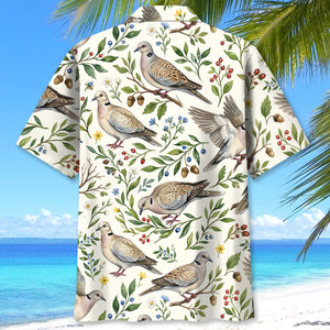 Vintage Wild Dove Nature Hawaiian Shirt