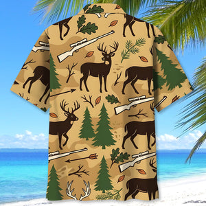 Deer Hunting Forest Hawaiian Shirt