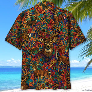 Psychedelic Deer Hunting Hawaiian Shirt