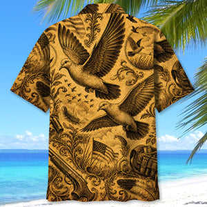 Dove Hunting Legend Vintage Art Hawaiian Shirt