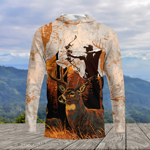 Vintage Deer Hunting Orange All Over Print Shirt